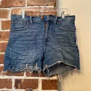 Madewell high rise shorts